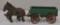 Arcade Cast Iron McCormick Deering horse drawn wagon