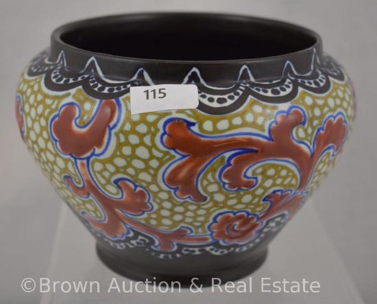 Gouda Holland Art Pottery 4.5"h bowl/planter
