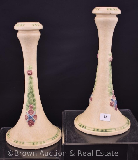 Pr. Roseville La Rosa 1052-8" candleholders