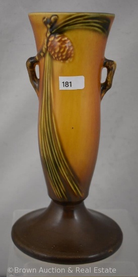 Roseville Pine Cone 705-9" vase, brown