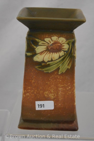 Roseville Dahlrose 372-6" square vase
