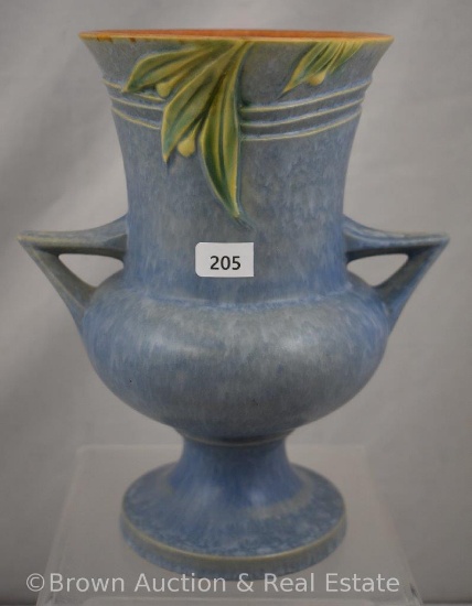 Roseville Velmoss II 717-8" vase, blue