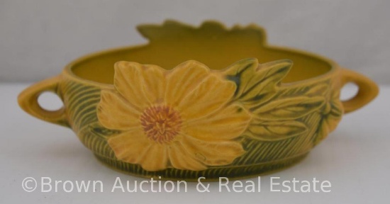Roseville Peony 428-6" bowl, yellow