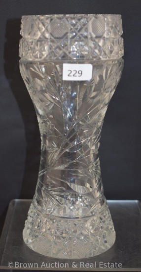 American Brilliant Cut Glass 8"h vase