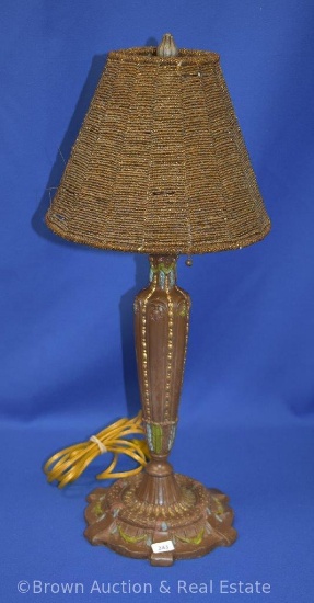 Vintage Cast Iron 20" tall table lamp
