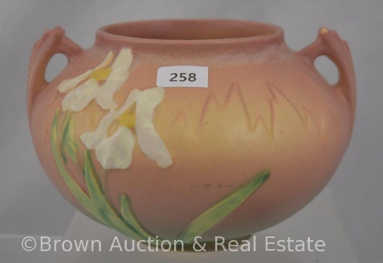 Roseville Iris 357-4" vase, pink