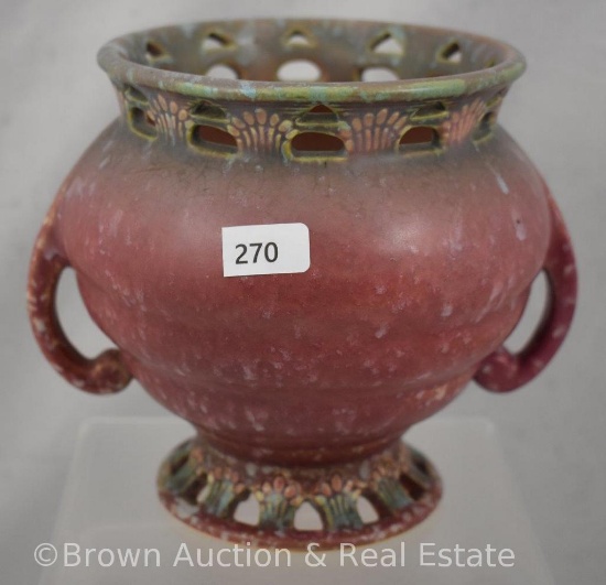 Roseville Ferella 504-5" vase, red