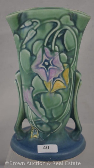 Roseville Morning Glory 725-7" vase, green