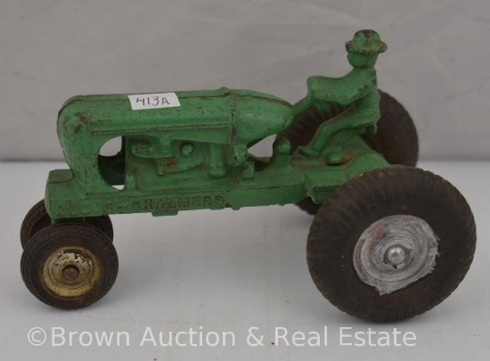 Arcade Cast Iron Allis Chalmers tractor, green