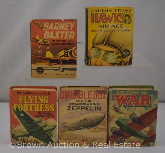 (5) Aviation themed Big Little Books