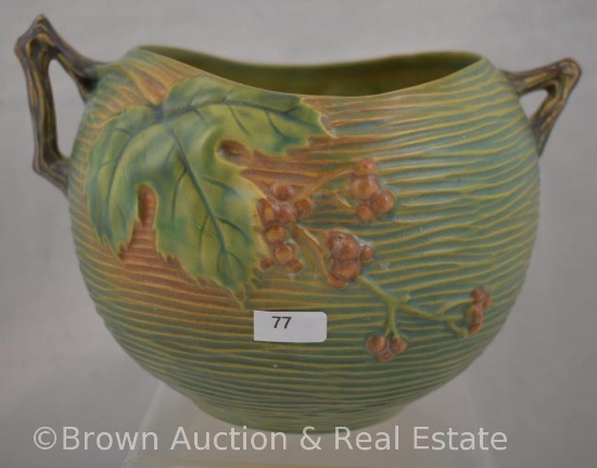 Roseville Bushberry 441-6" vase, green