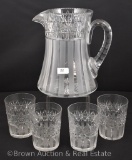 Signed Hawkes American Brilliant Cut Glass water set