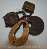 (4) Old padlocks