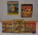 (5) Western themed Big Little Books
