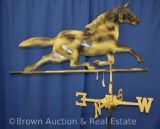 Painted copper Trotting Horse weather vane
