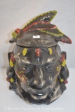 Mrkd. McCoy Native American head cookie jar