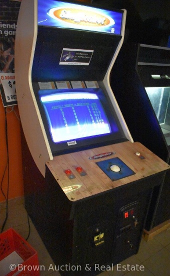 "Shuffleshot" coin-operated arcade game, has key