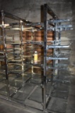 (2) Lozier Steel With Glass Shelving Shelving Units