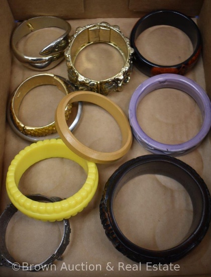 Box of assorted bracelets