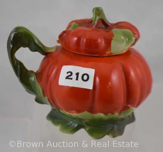 Royal Bayreuth Tomato mustard pot w/lid