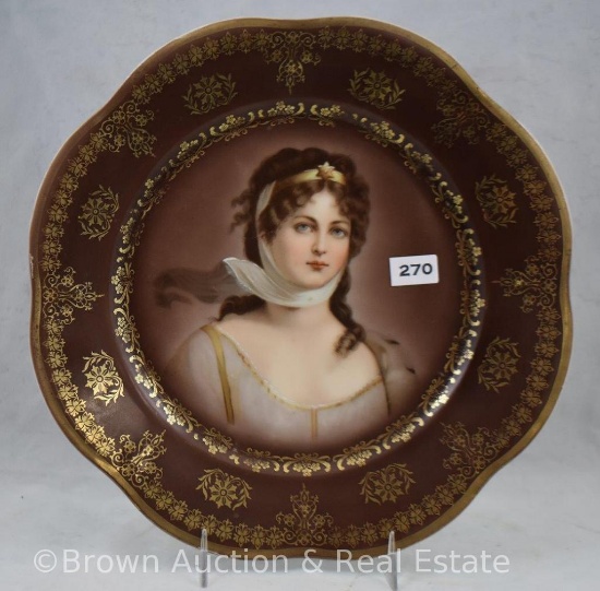 Mrkd. Royal Vienna/Bavaria 9.5"d portrait plate