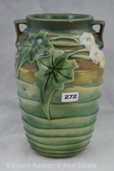 Roseville Luffa 685-7" vase, green