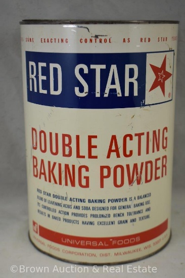 "Red Star" baking powder can