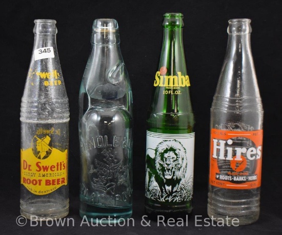 (4) Old pop bottles