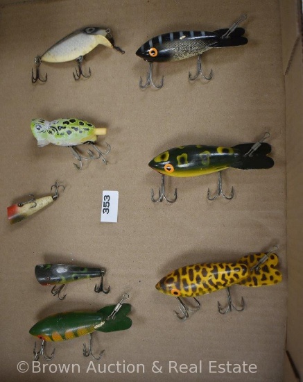 (8) Vintage fishing lures
