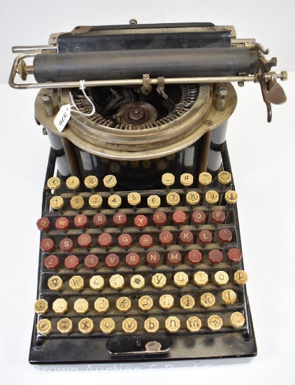 Vintage Yost typewriter manufactured by Muir Hawley and Mayo Co.