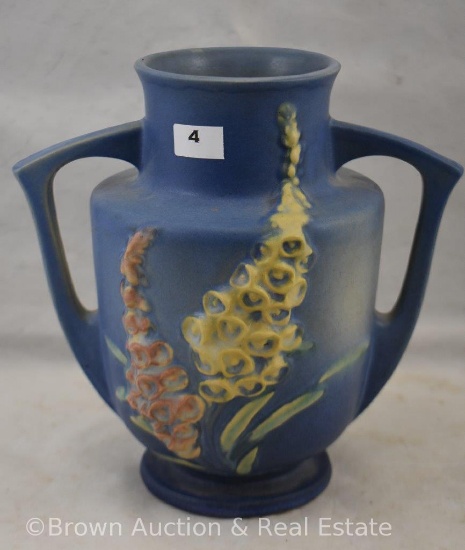 Roseville Foxglove 46-7" vase, blue