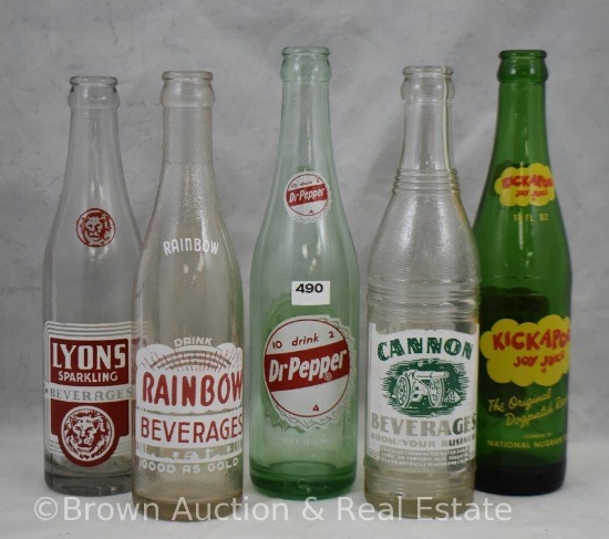 (5) Old pop bottles