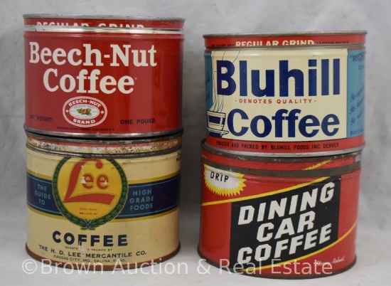 (4) Old coffee cans