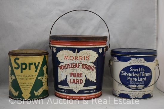 (3) Lard and shortening cans