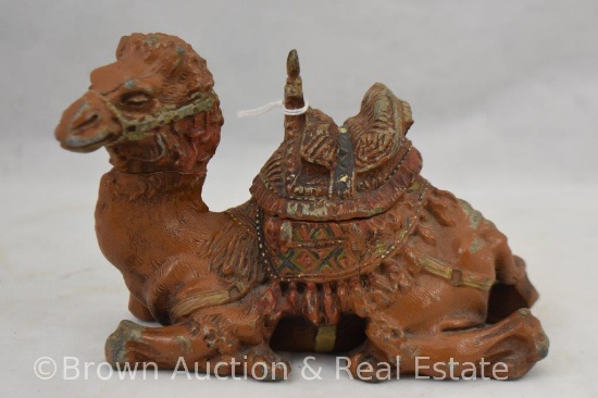 Figural camel (laying down) inkwell