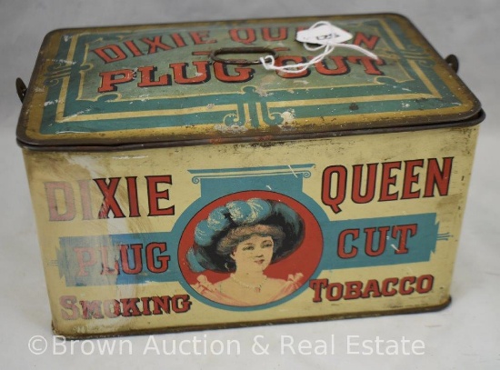 Dixie Queen Plug Cut Smoking Tobacco tin litho lunch pail