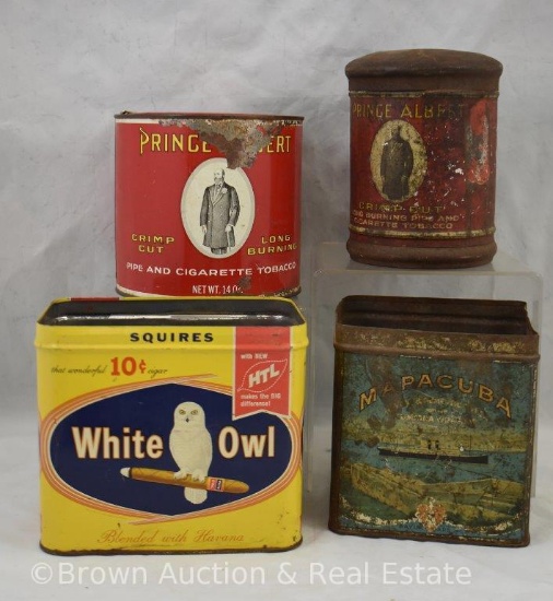 (4) Tobacco cans
