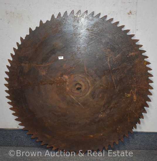 29.5"d antique steel sawmill blade
