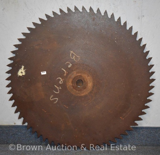 27.75"d antique steel sawmill blade