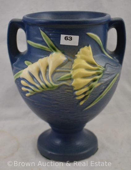 Roseville Freesia 196-8" vase blue