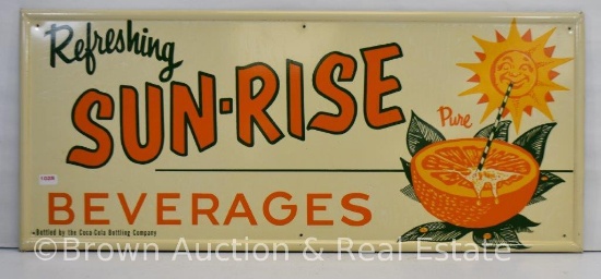 "Refreshing Sun-Rise Beverages" sst advertising sign