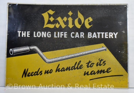"Exide" car battery sst advertising sign