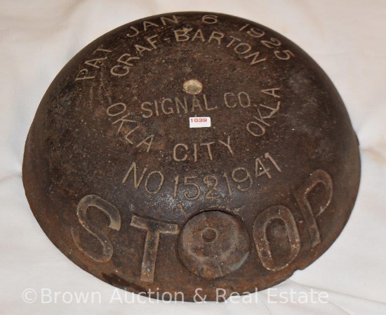 Cast Iron STOP sign, No. 1521941 - Rare
