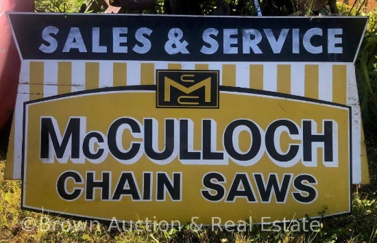 "McCulloch Chain Saws" DST advertising sign