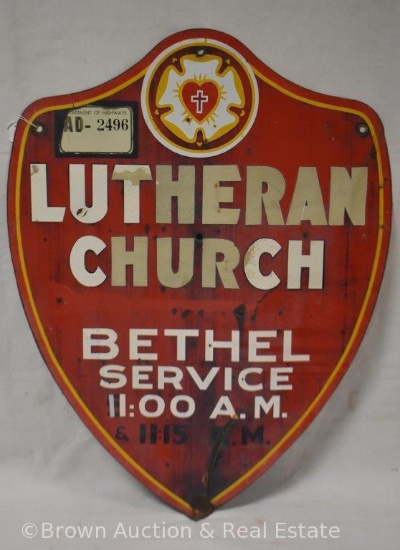 Lutheran Church SST roadside shield sign
