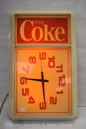 "Enjoy Coke" advertising clock
