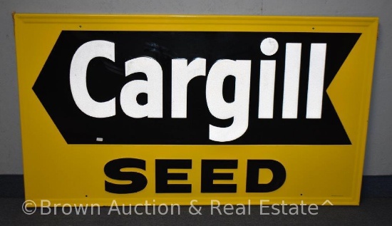 "Cargill Seed" advertising sign, tin-litho