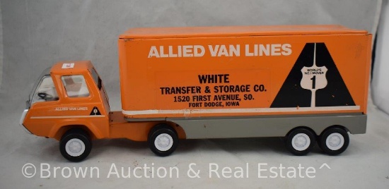 Tonka "Allied Van Lines" semi-truck and trailer