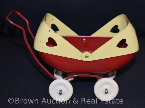 Pressed Steel toy baby buggy