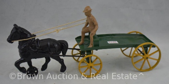 Wagon pulled by CI horse with driver